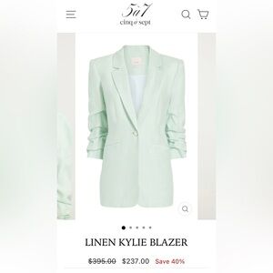 linen kylie blazer size 4